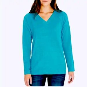 Wildfox blue long sleeve sweater size XL